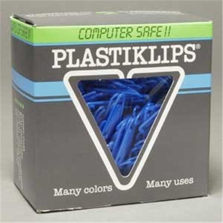 PLASTIKLIPS Plastiklips Paper Clips Medium Size 500 Pack DARK BLUE (LP-0330) LP-0330